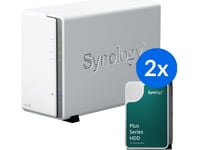 Synology Server Synology Ds223j /24T | 2-Bay Nas-Server Med Disker Med En Total Kapasitet På 24Tb, Tower