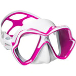 Mares X-Vision Ultra Liquidskin Masque de plongée Confortable à Deux fenêtres avec pièce en Silicone Blanc/Rose