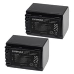 EXTENSILO 2x Batteries compatible avec Sony FDR-AX53, FDR-AX700, FDR-AX53E, FDR-AX100E appareil photo, reflex numérique (1500mAh, 7,2V, Li-ion)