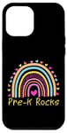 iPhone 12 Pro Max First Day Of Pre-K Rocks Teacher Rainbow Case