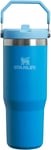 Stanley IceFlow Flip Straw Water Bottle with 0.89L - Keeps 0.89L, Azure 