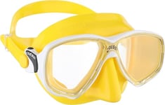 Cressi Marea Mask -Masque pour la Plongée et Snorkelling, Jaune/Blanc, Taille Unique, Unisexe Adulte