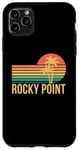 Coque pour iPhone 11 Pro Max Rocky Point Vacation Palmiers et coucher de soleil