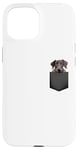 iPhone 15 Funny Scottish Deerhound Puppy Dog In Pocket Cute Pet Lover Case