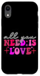 iPhone XR All You Need Is Love Retro Aesthetic Case