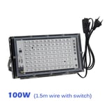 LED UV Stage Blacklight Ultraviolet Flood Effect Light 100W - With EU Plug