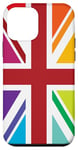 iPhone 12 mini Rainbow Colors, United Kingdom The Union Jack Flag Case