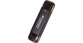 Transcend ESD310C - SSD - 1 To - externe (portable) - USB 3.2 Gen 2x1 (USB-C connecteur) - noir