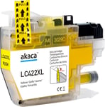 LC422XL Cartouches d'encre compatibles avec Brother LC-422VAL LC-422XL (1 Jaune), pour MFC-J5340DW MFC-J5345DW MFC-J5740DW MFC-J6540DW MFC-J6940DW MFC-J5340DWE MFC-J6540DWE