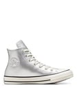 Converse Womens Metallic Ballet Synthetic Hi Trainers - Metallic - Multi, Multi, Size 3, Women