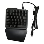 Clavier &agrave; une main 35 touches USB filaire r&eacute;tro-&eacute;clair&eacute; rvb commutateur bleu demi-clavier ergonomique pour le travail de bureau de jeu