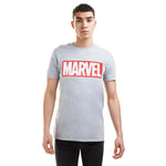 Marvel Men's Rfmts327 T Shirt, Grey (Sports Grey), M UK