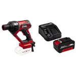 Einhell Pistolet-Nettoyeur Moyenne Pression sans Fil HYPRESSO 18/24 Li-Solo Power X-Change (18V, 24 Bar, Nettoyage et arrosage Mobiles, débit de 240 L/h + Accessoires) avec Chargeur et Batterie 4,0Ah