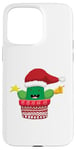 iPhone 15 Pro Max FUNNY CHRISTMAS TSHIRT. CHRISTMAS CACTUS. BELL STAR AND HAT Case