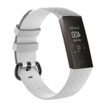 Fitbit Charge 3 - Silikonarmband str. L - Vit