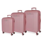 MOVOM Riga Set Valise Taille Unique, Rose, Taille Unique, Ensemble de valises