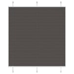 Plisserad persienn svart 115x150 cm tyg bredd 114,4cm polyester