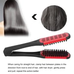 Bristle Double Sided Brush Clamp Hair Brush Straightener Styling Tool For Wo GF0