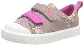 Clarks Girl's City Bright T Low-Top Sneakers, Dusty Pink, 5 UK Child Wide