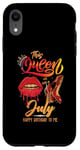 iPhone XR Womens This QUEEN Was Born In July Happy Birthday Case