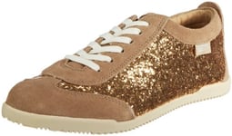 Buffalo 511-5001-3 GLITTER COW SUEDE 132290, Baskets mode femme - Beige (TR-B2-Beige-332), 37 EU