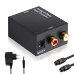 Convertisseur Analogique Numérique Adaptateur Audio Stéréo Analogique 3,5 Mm Jack L/R Vers Numérique Spdif Optique Toslink Coaxial Pour Ps4 Ps5 Hdtv Box Blue Ray Sky Hd Dvd[VID062834]