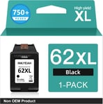 Cartouche 62 Noir XL,Encre 62 XL Noir Remplacement pour Cartouche Encre HP 62 Noir,Cartouche Imprimante 62XL pour OfficeJet 200 250 5742 5740 Envy 7640 5540 5640 5544 5646 5548 5545 5547(Q138)