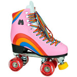 Rainbow Rider Quad Roller Skates - Bubble Gum Pink