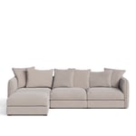 NO GA - Pavarotti 3-Seater with Ottoman - Shadow Beige - Soffor - NO GA Studio