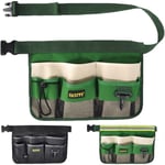 Ceinture de sac de taille pour outils de jardinage, tablier étanche pour outils de jardin avec pochette suspendue à 7 poches pour hommes et femmes,