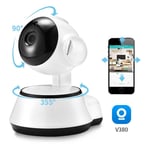 Camera de Surveillance panoramique V380 Pro IP WiFi, dispositif de securite domestique sans fil, enregistrement Audio, babyphone video d'interi