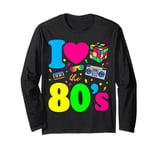 I Love The 80s 80s Clothes for Women and Men Long Sleeve T-Shirt