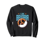 I Love Bavaria Munich Beer German Sausage Pretzel Sweatshirt