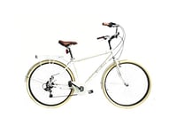 Versiliana Vintage Bicycles - City Bike - Resistene - Practical - Comfortable - Perfect for movements in the city (WHITE/CREAM, MAN 28")