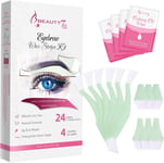 Beauty7 Wax Strips for Face, Eyebrow Shaper Pre-cut, 24pcs Waxing eyebrow 