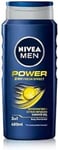 NIVEA MEN Power Fresh Shower Gel 400ml Pack of 6 Moisturising Body Wash with Alo