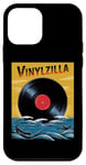 Coque pour iPhone 12 mini Disque vinyle vintage amusant - Soleil - Art japonais DJ