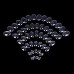 10pcs Transparent Oval Clear Shape Flatback Domed Glass Cabochon 20*30
