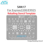 Amaoe SAM1-17 BGA Reballing Stbbles Pour Samsung Toutes les séries A gamme complète Exynos CPU RAM EMMC POWER Chargeur IC 18/Net Réparation - Type SAM17