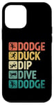 Coque pour iPhone 12 mini Dodge Duck Dip Dive Dodge Dodgeball Jeu de handball