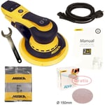 Ponceuse Électrique Mirka DEROS650CV Set + 50 Abranet Disques Gratuit