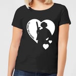 T-Shirt Femme Leia I'd Rather Kiss A Wookie (Star Wars) - Noir - L