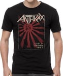 Anthrax Live in Japan 1987 Tour Heavy Thrash Metal Music Band T Shirt ANT10080