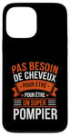 Coque pour iPhone 13 Pro Max Super Pompier Humour Cadeau Pompier Homme Chauve Pompier