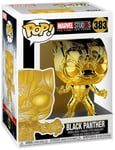 Funko Figurine Pop Black Panther Chromée Marvel Studios 10 Ans