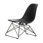 Vitra Eames Plastic Side Chair LSR loungestol Deep black-deep black