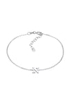 Elli Bracelet Femmes pendentif lettre N basique en argent sterling 925