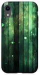 Coque pour iPhone XR Vert Vintage Rayé IT Dead Lights Pattern --ar 9:16