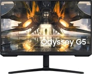 Monitor Moniteur De Jeu Odyssey G5,Écran Pc 27"" Résolution Wqhd 2560X1440,Panneau Ips,Noir,Ls27Ag502Ppxen