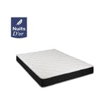 Matelas 140x200 Latex Haute Résilience 80 Kg/m3 + Aertech - Epaisseur 20 Cm - Soutien Ferme - + Protège Matelas offert 140 200